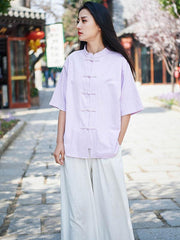 Vintage Forg Solid Short Sleeves Shirt