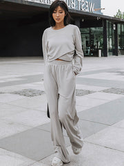 Two-Piece Sports And Casual Sweatshirt Suit