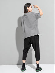 Personalized Lace Stitching Short Sleeve T-Shirt