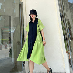 Loose Summer Split-Joint Midi Dress