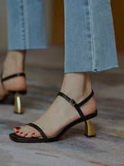 Stiletto Black Niche High Heels Sandals