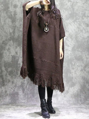 Loose Batwings knitting Dress