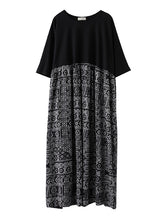 Original Printed Round-Neck Dress