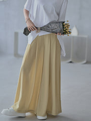 High Waist Loose Pleated Wide Leg Casual Pants