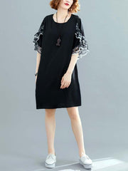 Original Chiffon Flared Sleeve Dress