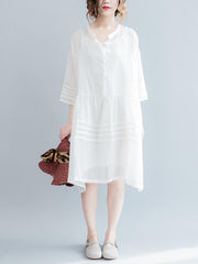 Loose Comfortable two-piece The lantern sleeve Dress