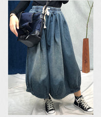 Women Drawstring Retro Loose Casual Pants