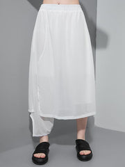 False Two Casual Elasticity Wide Leg Pants