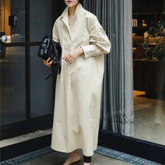 Casual Loose Bow Tie Blouse Dress