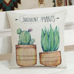 Leaf Printed Pillow Case