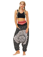 Loose Casual Totem Digital Printing Harem Pants
