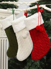 Christmas Knitted Wool Jacquard Stockings