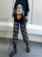 Women Plaid Loose Casual Pants