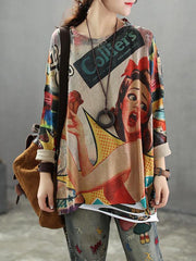 Vintage Loose Sweater Tops