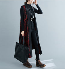 Women Print Stitching Temperament Sleeveless Vest