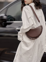 Women Solid Color Simple Long Sleeve Shirt Dress