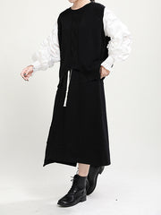 Women Stitching Casual Long-Sleeved Sweater