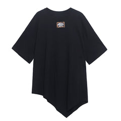 Irregularly Printed Light And Breathable Loose T-Shirt