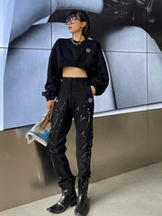 Casual Long Sleeve Round Neck Sports Suit