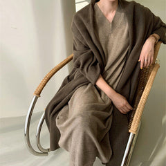Loose Knit Cardigan Sweater Coat All-Match