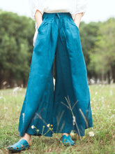 Literary Retro Loose Wide-Leg Pant