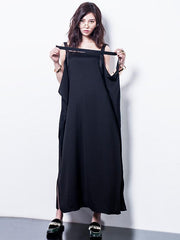 Original Bandage Split-side Spaghetti-neck Maxi Dress