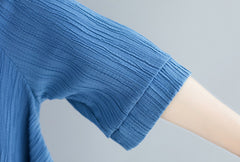 Solid Color Round Neck Jacquard Loose Casual Suit