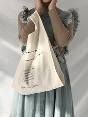 Letter Canvas Coffee Bag