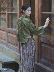 Retro Oriental Charm Tang  Cheongsam Top