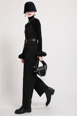 Women Straight Wide Leg Casual Jumpsuit