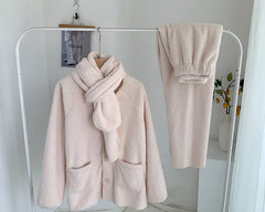 Casual Plush Nightgown Home Suit