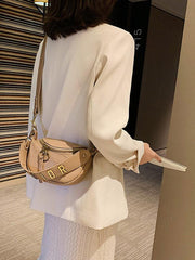 Solid Color Crocodile Pattern Leisure Bags