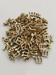 100Pcs DIY Cartoon Musical Wooden Button