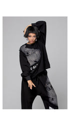 Denim Patchwork Loose T-Shirt