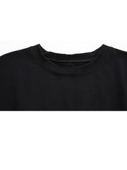 Round Neck Fake Two Pieces Short-Sleeved Loose T-Shirts Tops