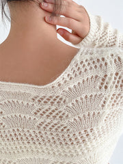 Women Pullover Cutout Loose Blouse