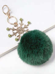 Snowflake Imitation Rabbit Wool Decorations