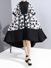 Loose Mesh Polka-Dot Two-Pieces Midi Dress