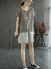 Artistic Retro Stripe T-Shirts Tops