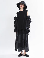 Original Split-Joint Flared Sleeve Shirt Tops