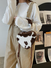 Fashionable Chequered Love Crossbody Bag