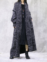 Casual Solid Color Cardigan Sweater Coat