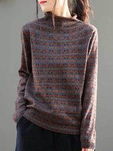 Vintage Floral Printed Long Sleeves Shirt