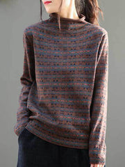 Vintage Floral Printed Long Sleeves Shirt