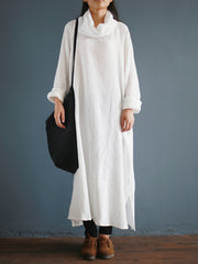 Retro High-Necked Casual Dress