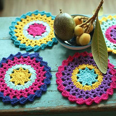Sunflower Hand Crochet Insulation Mat