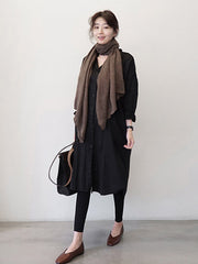 Women Solid Color Casual Long Sleeve Shirt