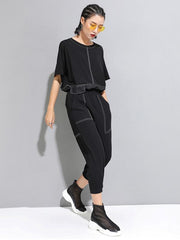Casual Split-Joint Cropped Harem Pants