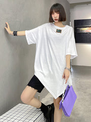 Irregularly Printed Light And Breathable Loose T-Shirt