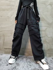 Solid Casual Loose Pants